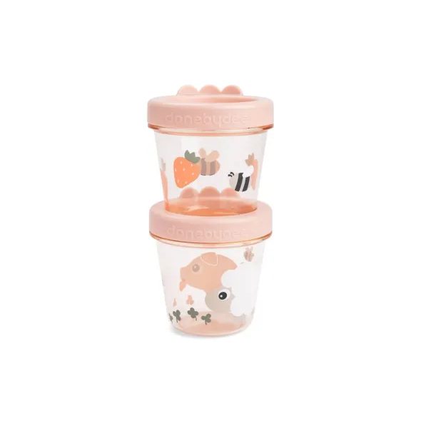 DONE BY DEER NÁDOBKY NA DĚTSKOU VÝŽIVU 2KS - USKLADNĚNÍ JÍDLA - KRMENÍ