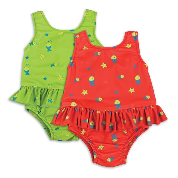 BAMBINO MIO DÍVČÍ PLAVKY VCELKU S VOLÁNKY - KOJENECKÉ PLAVKY - KOUPÁNÍ A ZDRAVÍ