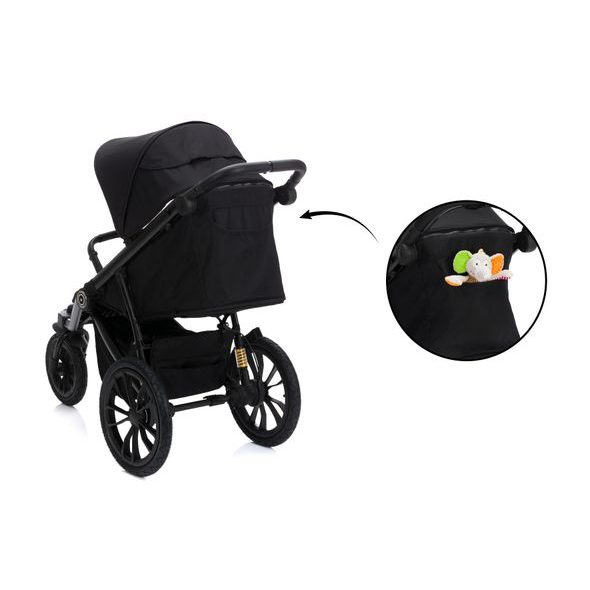 FILLIKID JOGGER RUN BLACK MELANGE - SPORTOVNÍ KOČÁRKY - KOČÁRKY A PŘÍSLUŠENSTVÍ