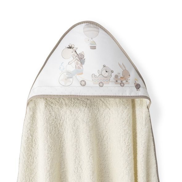 INTERBABY OSUŠKA FROTÉ ZVÍŘÁTKA - KRÉMOVÁ - OSUŠKY A DĚTSKÉ ŽUPANY - KOUPÁNÍ A ZDRAVÍ