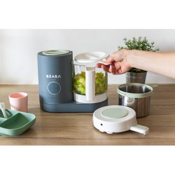 BEABA PARNÍ VAŘIČ + MIXÉR BABYCOOK NEO MINERAL GREY - KUCHYŇSKÉ PŘÍSTROJE - KRMENÍ