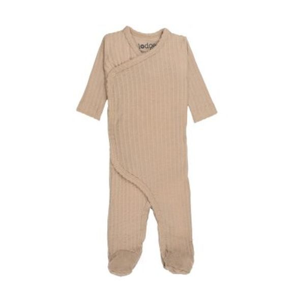 LODGER JUMPER NEWBORN SEERSUCKER BEIGE - OVERALY - PRO DĚTI