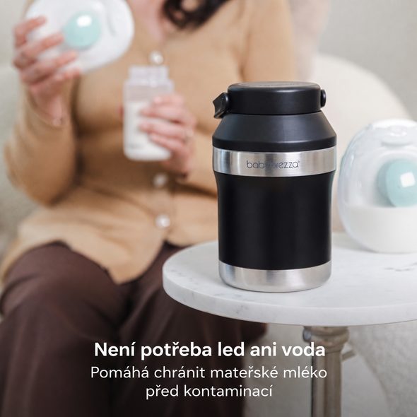 BABY BREZZA BREASTMILK BOTTLE COOLER 300 ML - CHLADICÍ TERMOSKA NA MATEŘSKÉ MLÉKO - USKLADNĚNÍ MATEŘSKÉHO MLÉKA - KRMENÍ