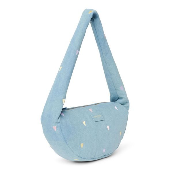 STUDIO NOOS DENIM MINI CROSS BODY BAG | HEARTS LIGHT BLUE HEARTS - DOPLŇKY - PRO MAMINKY