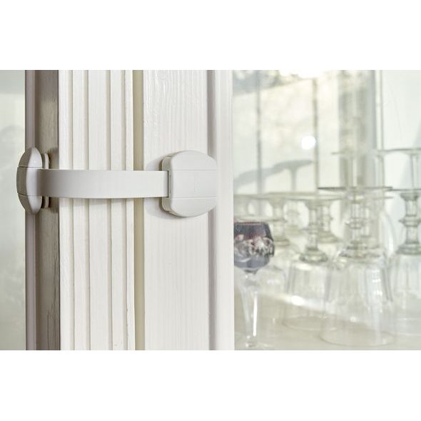 BABY DAN BABYDAN UNIVERZÁLNÍ BEZPEČNOST.UZÁVĚR MULTI PURPOSE LOCK BIO, BÍLÝ, 2KS - BEZPEČNOST DĚTÍ V DOMÁCNOSTI - KOUPÁNÍ A ZDRAVÍ