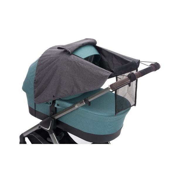 FILLIKID SLUNEČNÍ CLONA NA KOČÁREK DELUXE GREY MELANGE - SLUNEČNÍKY A CLONY - KOČÁRKY A PŘÍSLUŠENSTVÍ