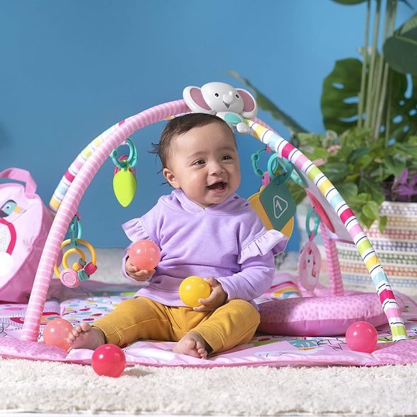 BRIGHT STARTS DEKA NA HRANÍ 5V1 PIP YOUR WAY BALL PLAY ™ RAINBOW TROPICS ™ 0M + - HRACÍ DEKY - PRO DĚTI
