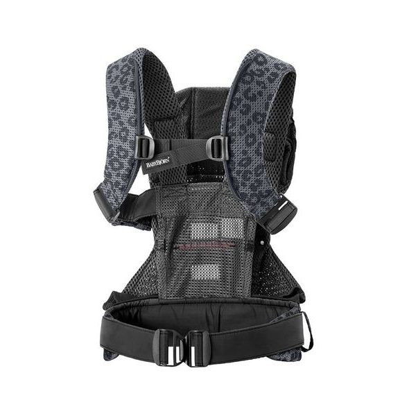 BABYBJORN ONE ANTHRACITE/LEOPARD 3D MESH - ERGONOMICKÁ NOSÍTKA - NOŠENÍ & SPORT