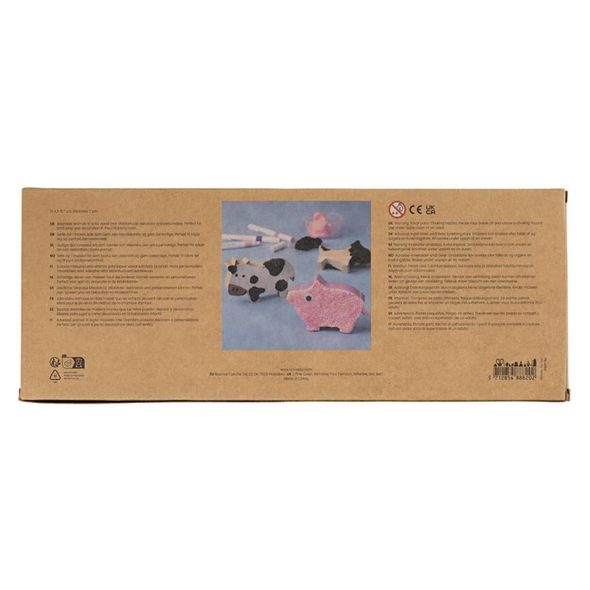 CREATIV COMPANY KREATIVNÍ SADA ZVÍŘATA Z FARMY DŘEVĚNÁ - VÝTVARNÉ POMŮCKY A HRAČKY - PRO DĚTI