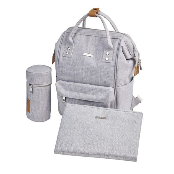 BABABING MANI PŘEBALOVACÍ TAŠKA/BATOH, GREY MARL - PŘEBALOVACÍ TAŠKY - KOČÁRKY A PŘÍSLUŠENSTVÍ