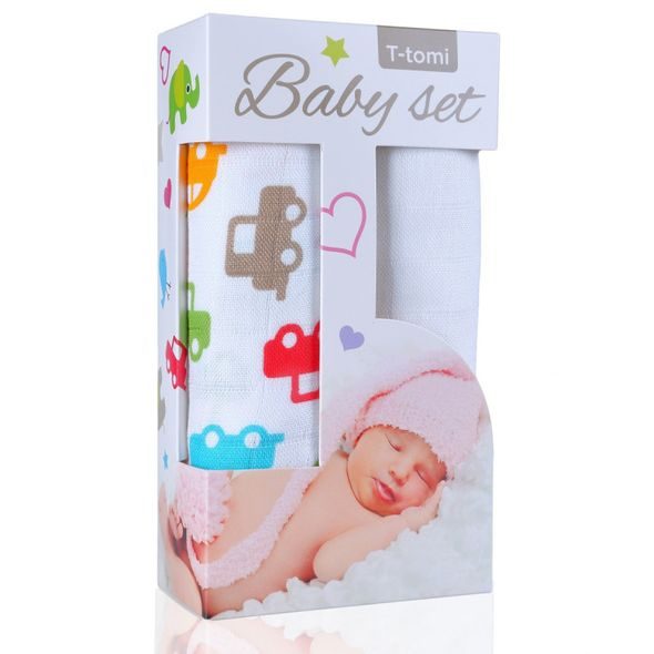 T-TOMI BABY SET - BAMBUSOVÉ OSUŠKY JEDNOBAREVNÉ - OSUŠKY A DĚTSKÉ ŽUPANY - KOUPÁNÍ A ZDRAVÍ