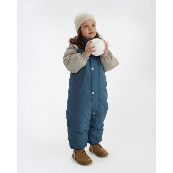 LEOKID ZIMNÍ KOMBINÉZA COLOR BLOCK SALT BLUE VEL. 4 - 5 LET (VEL. 104) - ZIMNÍ KOMBINÉZY - PRO DĚTI