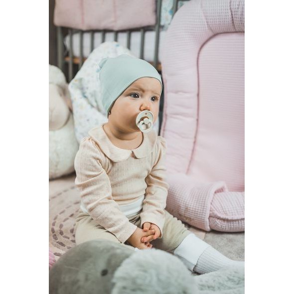 ENIE BABY DĚTSKÁ ČEPICE BAMBOO 9-12M MENTOLOVÁ - ČEPIČKY A KLOBOUČKY - PRO DĚTI