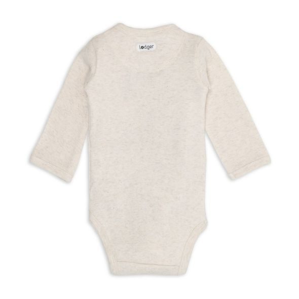 LODGER BODY S DLOUHÝM RUKÁVEM MELANGE BIRCH VEL. 56 - BODY - PRO DĚTI