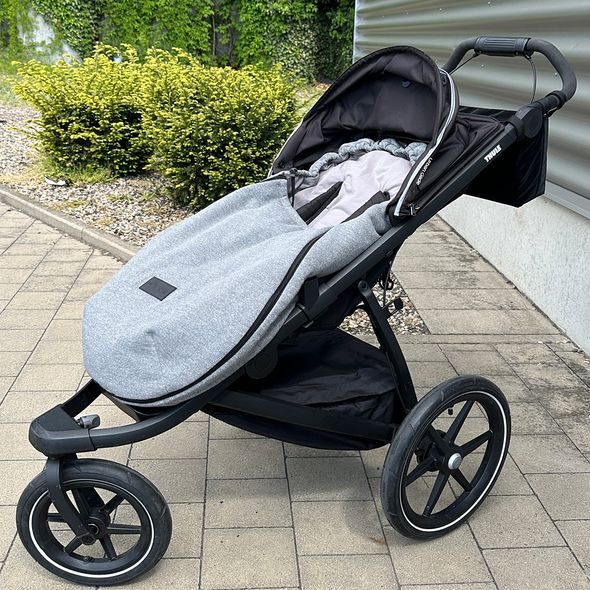 BAVLNĚNÝ FUSAK PINKIE SHINE GREY-LEHKÝ - FUSAKY DO KOČÁRKU - KOČÁRKY A PŘÍSLUŠENSTVÍ