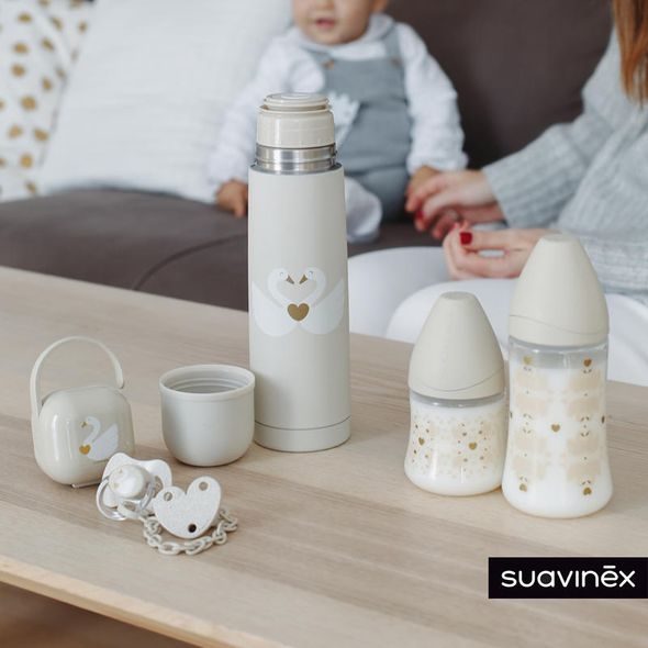 SUAVINEX TERMOSKA NA TEKUTINY LABUŤ - TERMOOBALY A TERMOSKY - KRMENÍ