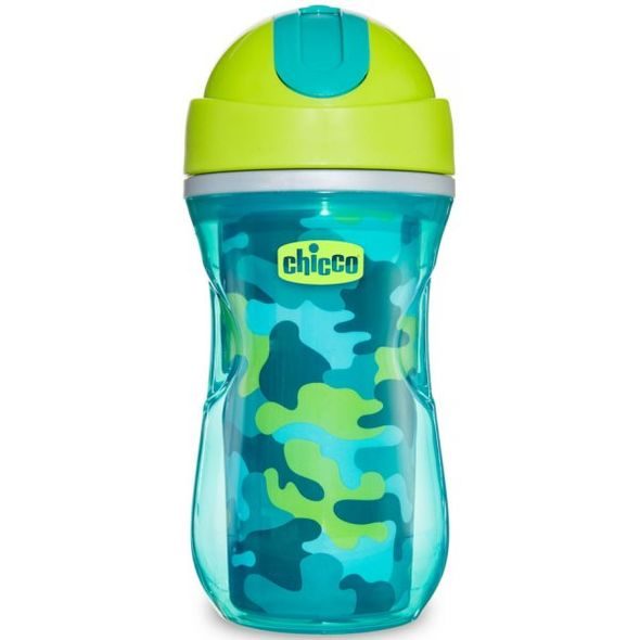 CHICCO HRNEČEK SPORT TERMO S BRČKEM 266ML ZELENÝ 14M+ - DĚTSKÉ HRNEČKY - KRMENÍ