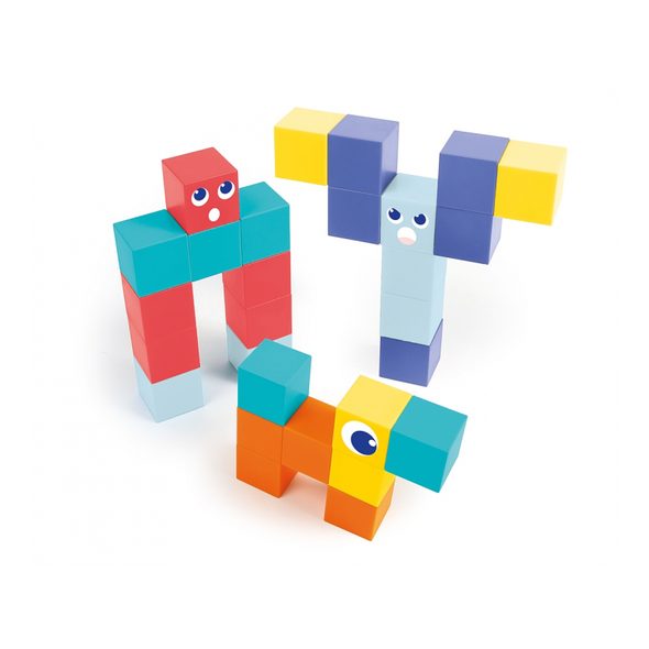 LUDI MAGNETICKÁ STAVEBNICE KOSTKY 28 KS - MAGNETICKÉ HRAČKY - PRO DĚTI