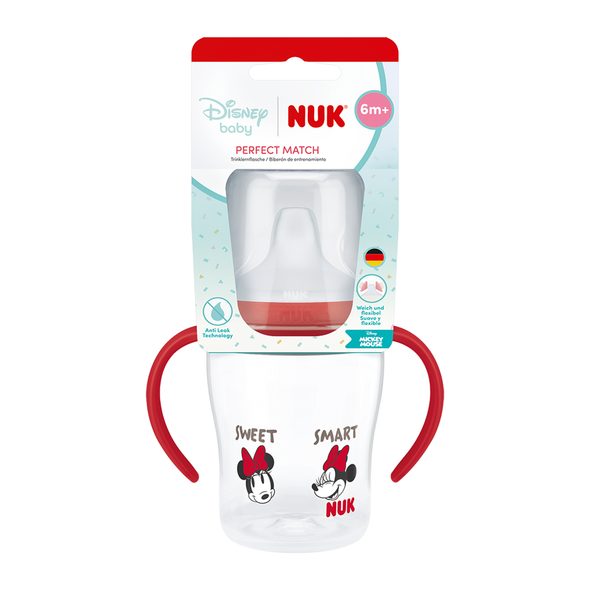 NUK PERFECT MATCH LÁHEV UČENÍ DISNEY MINNIE ČERVENÁ 150 ML - KOJENECKÉ LAHVE - KRMENÍ