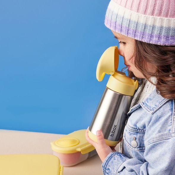 B.BOX TERMOSKA NA PITÍ S BRČKEM 350 ML - LEMON TWIST - SPORTOVNÍ LAHVE - KRMENÍ