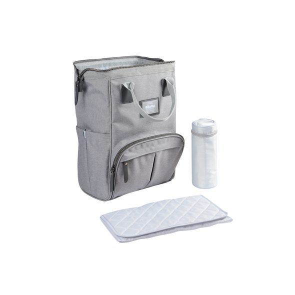 BEABA PŘEBALOVACÍ BATOH WELLINGTON HEATHER GREY - PŘEBALOVACÍ BATOHY - KOČÁRKY A PŘÍSLUŠENSTVÍ