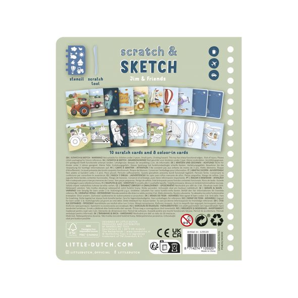 LITTLE DUTCH KNIHA STÍRACÍ JIM & FRIENDS - KNÍŽKY PRO NEJMENŠÍ - PRO DĚTI