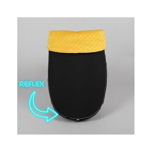 NÁNOŽNÍK ČERNÝ + HOŘČICE REFLEX - NÁNOŽNÍKY - KOČÁRKY A PŘÍSLUŠENSTVÍ