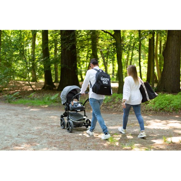 CHILDHOME CESTOVNÍ TAŠKA FAMILY BAG CANVAS BLACK - CESTOVNÍ TAŠKY NA KOČÁREK - KOČÁRKY A PŘÍSLUŠENSTVÍ