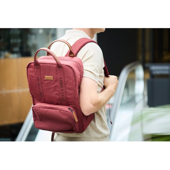 CHILDHOME PŘEBALOVACÍ BATOH FAMILY CLUB SIGNATURE URBAN BURGUNDY - PŘEBALOVACÍ BATOHY - KOČÁRKY A PŘÍSLUŠENSTVÍ