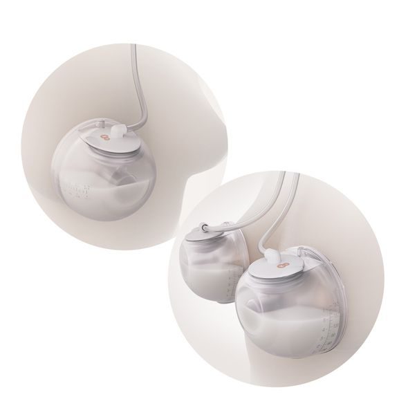 KINDERKRAFT ODSÁVAČKA MATEŘSKÉHO MLÉKA S FUNKCÍ OHŘEVU KRKU DOUBLE HANDS-FREE GENTLENESTE - ODSÁVAČKY MATEŘSKÉHO MLÉKA - KRMENÍ