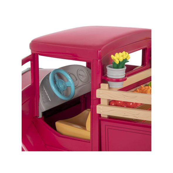 LI'L WOODZEEZ FARMÁŘSKÝ PICK-UP SE STÁNKEM - DOPLŇKY PRO FIGURKY - PRO DĚTI