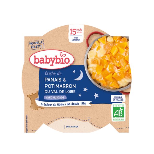 BABYBIO GRATINOVANÝ PASTINÁK S DÝNÍ 260 G - MASO/ZELENINA - KRMENÍ