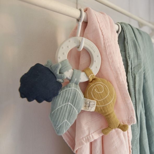 LÄSSIG TEETHER RING NATURAL RUBBER BUTTERFLY - KOUSÁTKA - PRO DĚTI