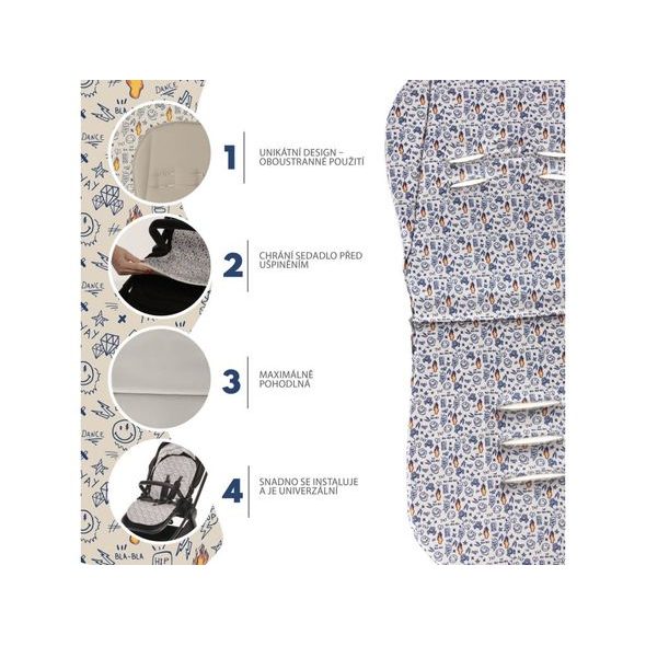 ZOPA VLOŽKA DO KOČÁRKU PRODYŠNÁ BREEZE - PODLOŽKY DO KOČÁRKU - KOČÁRKY A PŘÍSLUŠENSTVÍ