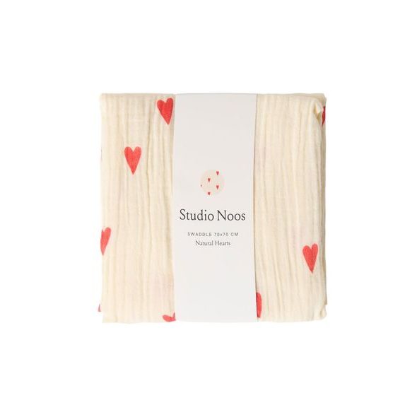 STUDIO NOOS ZAVINOVAČKA PRINT MEDIUM BEIGE HEARTS - ZAVINOVAČKY - SPINKÁNÍ