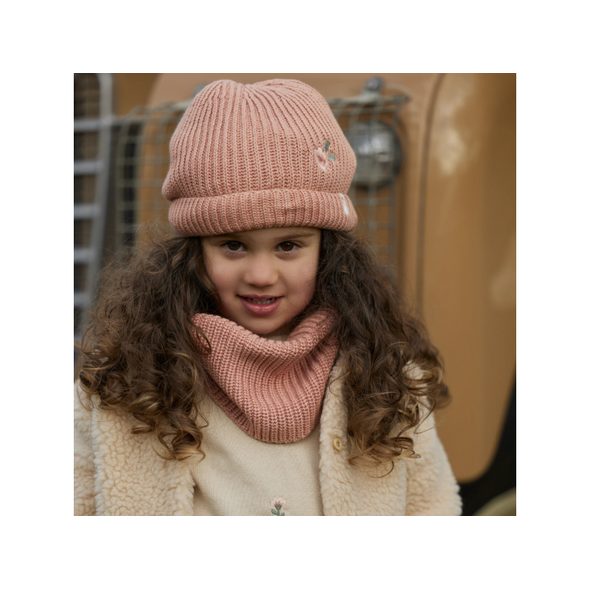 LITTLE DUTCH ČEPIČKA PLETENÁ DEEP PINK VEL. 74-86 - ČEPIČKY A KLOBOUČKY - PRO DĚTI