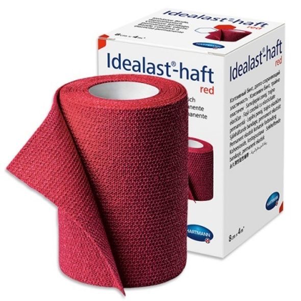 HARTMANN OBINADLO ELASTICKÉ IDEALAST-HAFT COLOR 8 CM X 4 M ČERVENÉ 1 KS - OBINADLA - KOUPÁNÍ A ZDRAVÍ