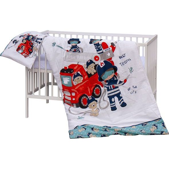 SCARLETT DĚTSKÁ POSTÝLKA S KOMPLETNÍ VÝBAVOU SCARLETT 120 X 60 CM - FIRO - DŘEVĚNÉ POSTÝLKY - SPINKÁNÍ