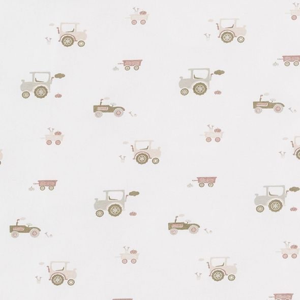 TRÄUMELAND POVLEČENÍ 100/135 + 40/60 LITTLE FARM GRÜN - POVLEČENÍ DO POSTÝLKY - SPINKÁNÍ