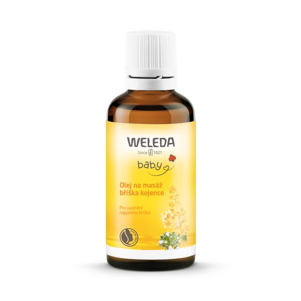 WELEDA OLEJ NA MASÁŽ BŘÍŠKA KOJENCE 50ML - ŠAMPONY A KOSMETIKA - KOUPÁNÍ A ZDRAVÍ