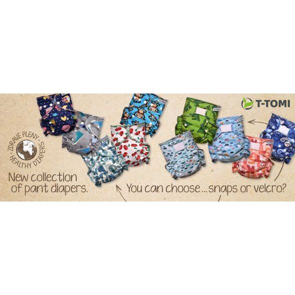 T-TOMI KALHOTKOVÁ PLENA - SET SUCHÝ ZIP - LÁTKOVÉ PLENY ALL IN ONE - PŘEBALOVÁNÍ