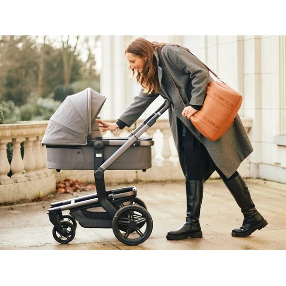 CHILDHOME PŘEBALOVACÍ TAŠKA MOMMY CLUB SIGNATURE VEGAN LEATHER BROWN - PŘEBALOVACÍ TAŠKY - KOČÁRKY A PŘÍSLUŠENSTVÍ