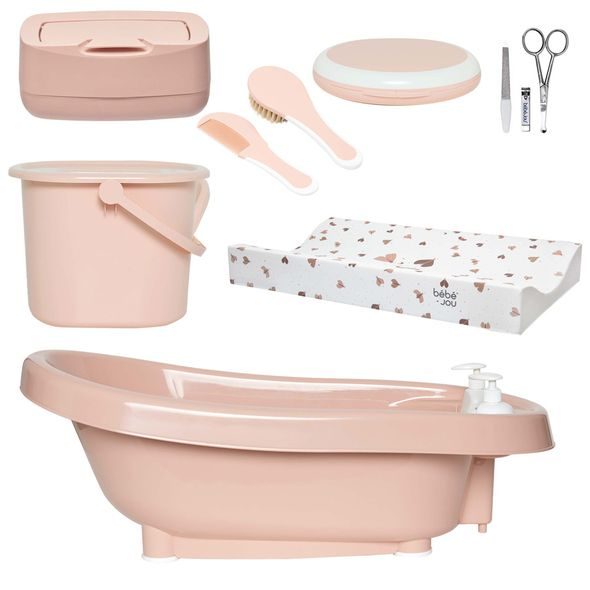 BEBE JOU TERMO KOUPACÍ SET DE LUXE FABULOUS PALE PINK - VANIČKY PLASTOVÉ - KOUPÁNÍ A ZDRAVÍ