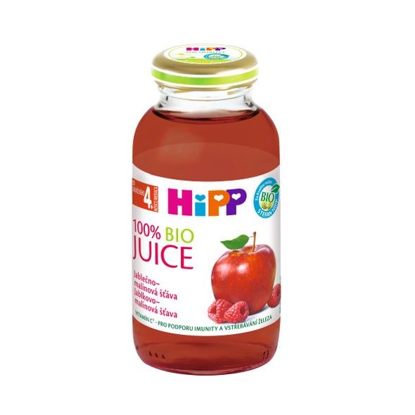 HIPP BIO JABLEČNO-MALINOVÁ ŠŤÁVA 200ML - NÁPOJE - KRMENÍ