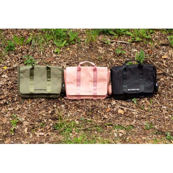 CHILDHOME ŠKOLNÍ TAŠKA CANVAS KHAKI - BATOHY A TAŠKY - PRO DĚTI