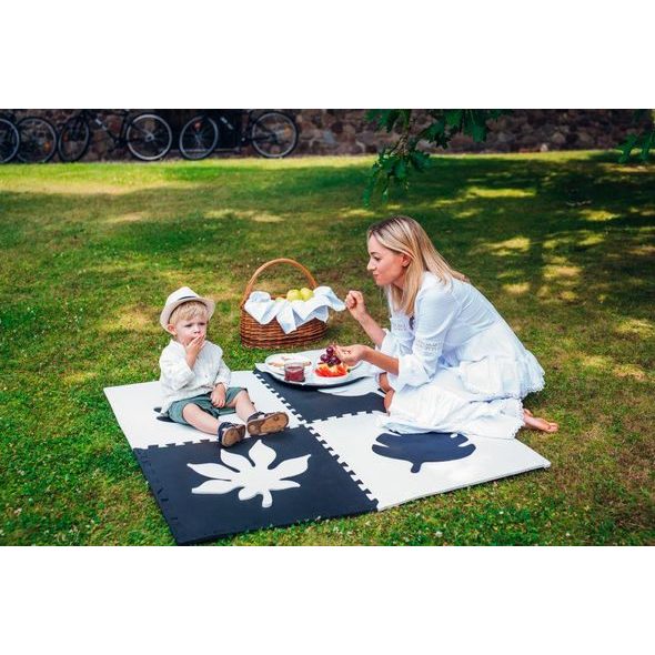 MOMI HRACÍ PODLOŽKA PĚNOVÉ PUZZLE FELI ŠEDÉ - HRACÍ PODLOŽKY NA ZEM - SPINKÁNÍ