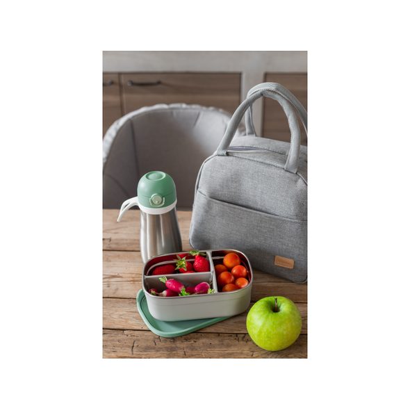 BEABA SVAČINOVÝ BOX NEREZ VELVET GREY / SAGE GREEN - KRABIČKY NA SVAČINU - KRMENÍ