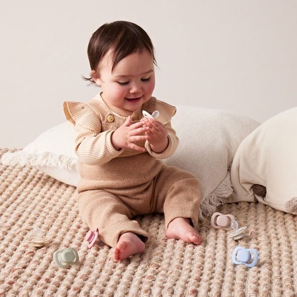 B.BOX DUDLÍKY SILIKONOVÉ 6M+, 2 KS - BLUSH/LATTE - ŠIDÍTKA A DOPLŇKY - KRMENÍ