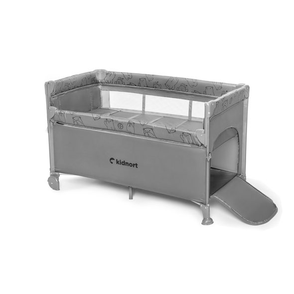 KIDNORT CESTOVNÍ POSTÝLKA KIDNORT NÄSTE SVĚTLE ŠEDÁ - CESTOVNÍ POSTÝLKY - SPINKÁNÍ