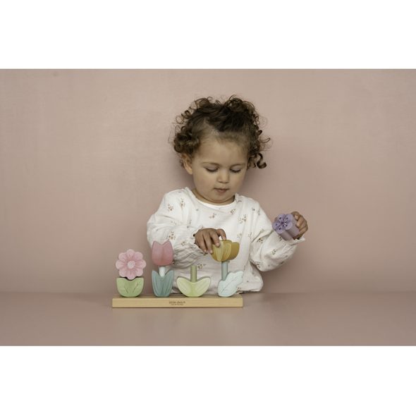LITTLE DUTCH KVĚTINY SKLÁDACÍ DŘEVĚNÉ FAIRY GARDEN - MOTORICKÉ A HRY - PRO DĚTI